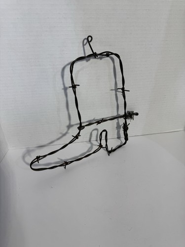 Barbed Wire Boot Art