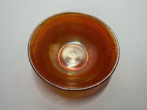 Vintage Imperial Glass Ohio Marigold Carnival Glass Berry Bowl - photo 2