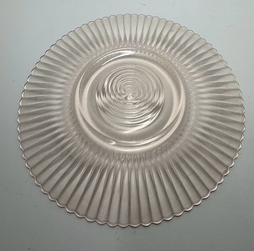 Vintage MacBeth-Evans Petalware Pink Depression Glass 10.5-inch - photo 2