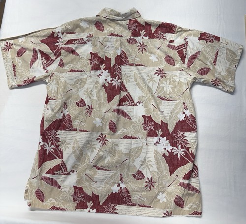 1/4 Button Go Barefoot Men's 2XL Hawaiian Shirt - photo 2