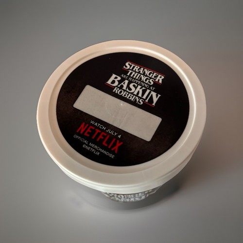 Stranger Things x Baskin-Robbins Netflix Promo Ice Cream Contain - photo 4