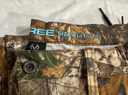 Realtree Womens Camouflage Cargo Pocket Pants Cotton Blend XL - photo 4