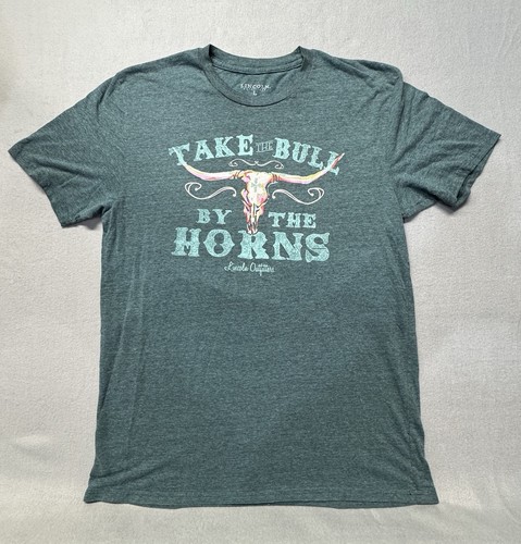 Take The Bull By The Horns Lincoln T-shirt Size L