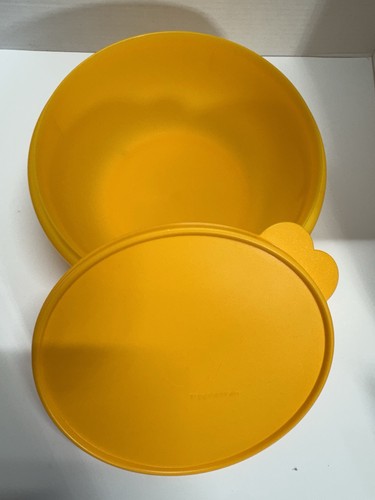 Tupperware Food Storage 4 Bowl Set w/ Snap Lids, Orange Yellow B - photo 2