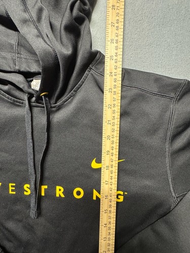 Nike Livestrong Therma-Fit Pullover Hoodie Black and Yellow Men' - photo 5