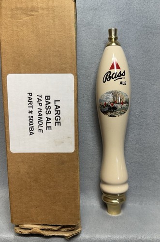 Vintage BASS ALE Ceramic Draught Beer Tap Handle 12”