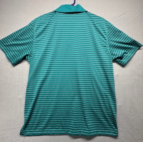 PGA Tour Airflux Men's Striped Performance Golf Polo Shirt - photo 4