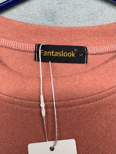Fantaslook Women's Long Sleeve Crew Neck Curved Hem Casual Tunic - photo 2
