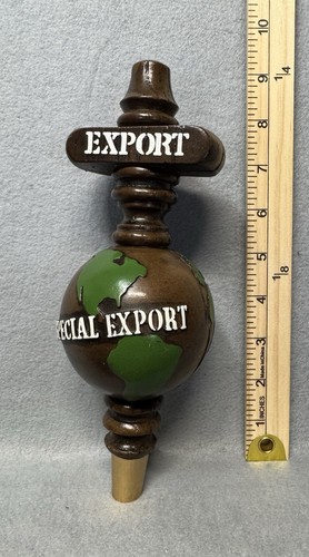 Vtg Special Export World Globe Draft Beer Tap Handle 9” - photo 3