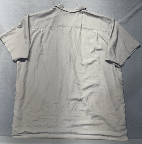Basic Edition Men Big & Tall 3 XLT Beige Button Short Sleeve Shi - photo 2