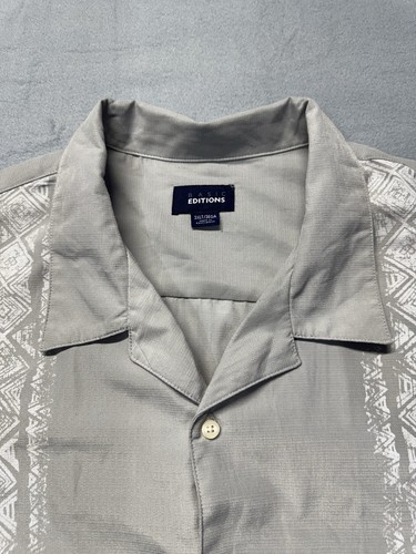 Basic Edition Men Big & Tall 3 XLT Beige Button Short Sleeve Shi - photo 3
