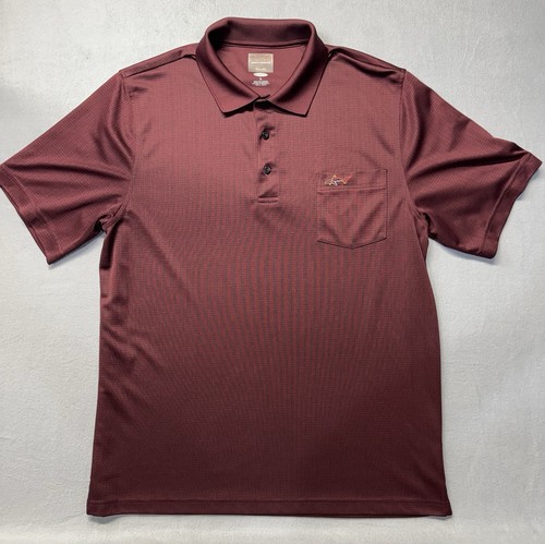 Greg Norman Tasso Elba Polo Shirt Mens Medium Maroon