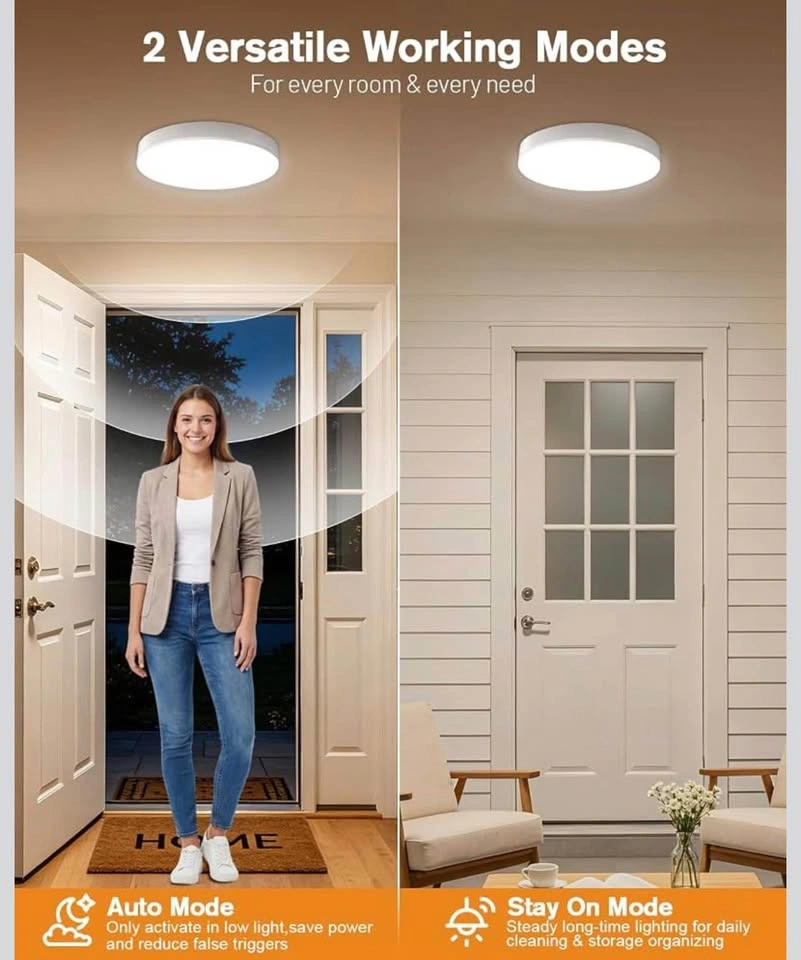10000mAh Rechargeable Motion Sensor Ceiling Light with Remote - photo 3