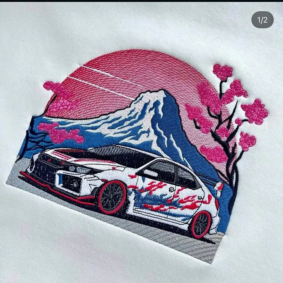 🔥 Embroidered Hoodies – Car Scene & Anime Drip! 🚗💥👺 thumbnail