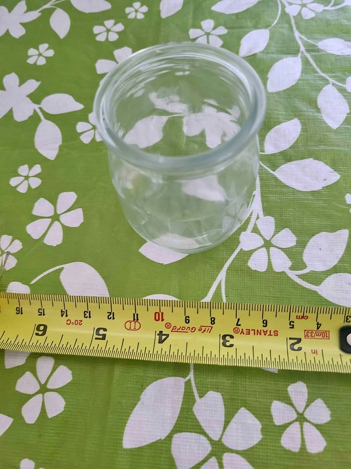 Small Clear Glass Jar. 12 in total. $1 each