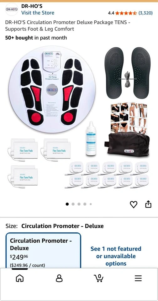 DR-HO'S Circulation Promoter Deluxe Package TENS