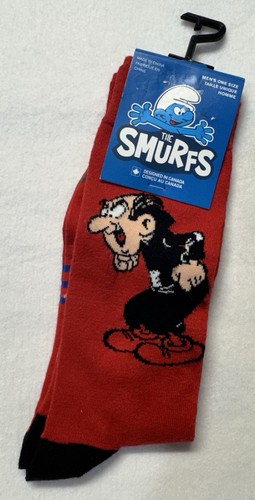 NEW The Smurfs Novelty Socks GARGAMEL red socks mens one size