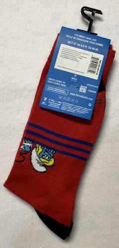 NEW The Smurfs Novelty Socks GARGAMEL red socks mens one size - photo 2