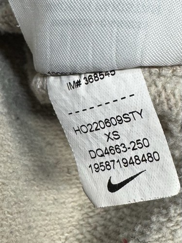 Nike Club Swoosh Pullover Hoodie X-Small Beige - photo 3