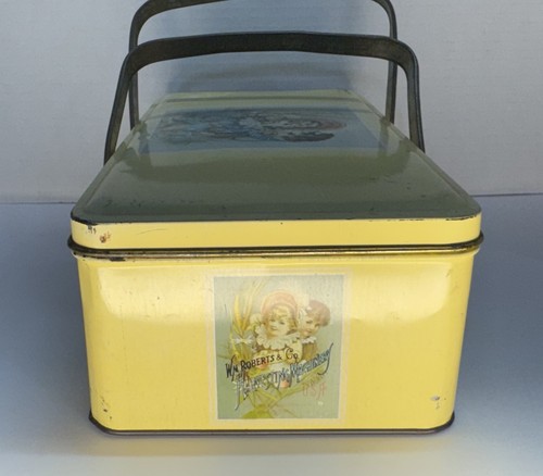 Vintage Wm Roberts & Co Harvesting Machinery Tin Box w/ Handles - photo 3