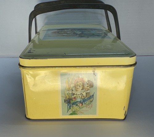 Vintage Wm Roberts & Co Harvesting Machinery Tin Box w/ Handles - photo 4