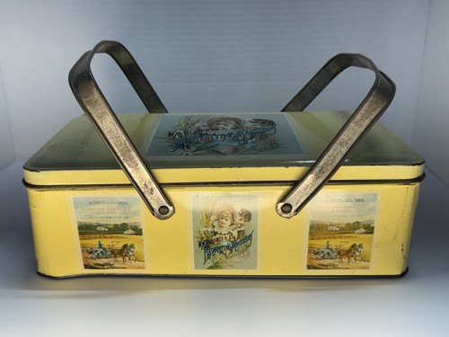 Vintage Wm Roberts & Co Harvesting Machinery Tin Box w/ Handles - photo 5