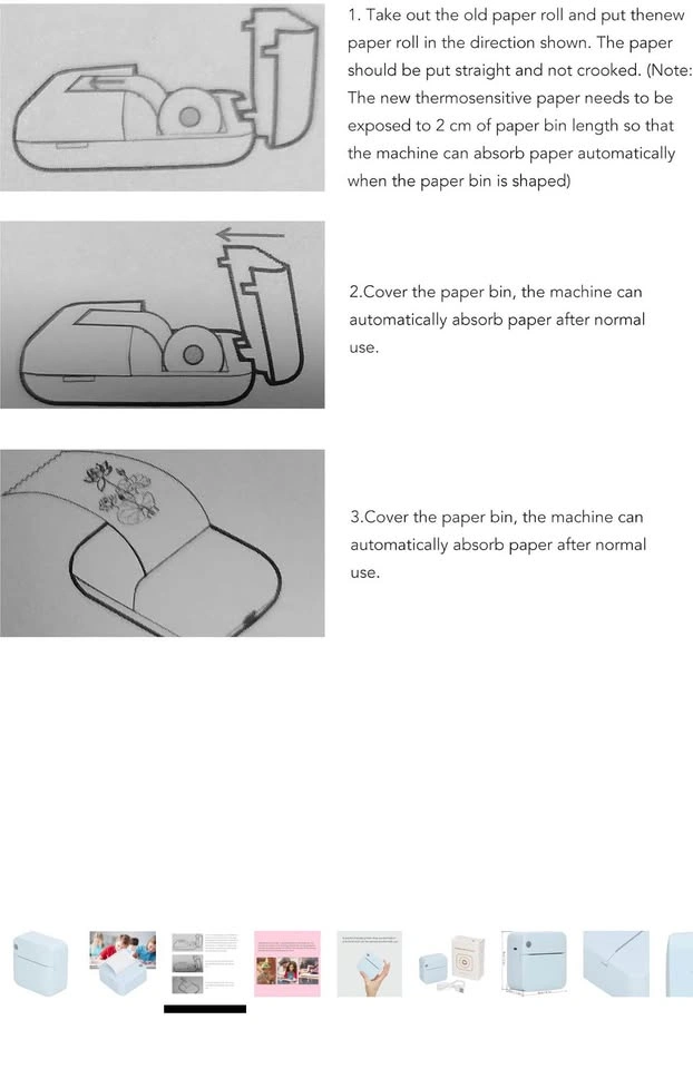 Mini Printer, Thermal Photo Printer for Documents - photo 3