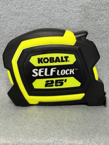 Kobalt 25′ Self-Lock Auto Lock Tape Measure | Heavy Duty | New