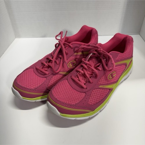 Champion Women’s Pink/Green/White Mesh Athletic Sneakers