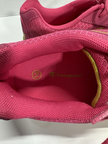 Champion Women’s Pink/Green/White Mesh Athletic Sneakers - photo 3
