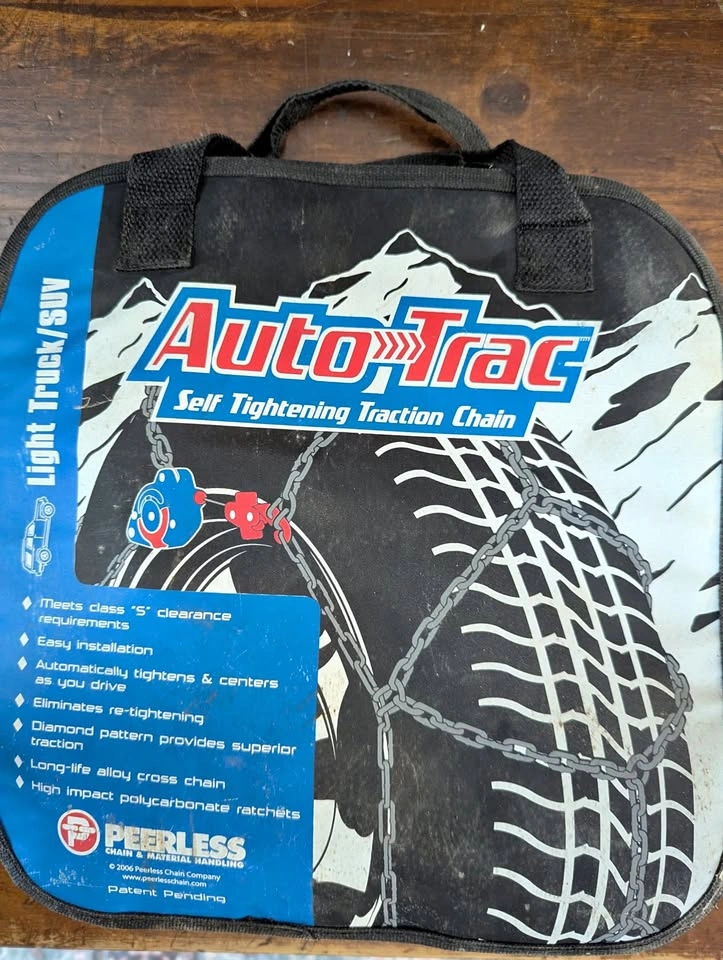 Peerless Auto-Trac self-tightening traction chains