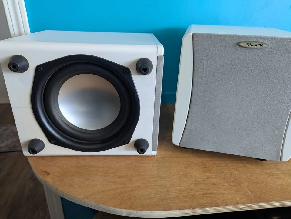 Velodyne Speaker Pair - White - rare - Impact Mini Subwoofer Pai - photo 3