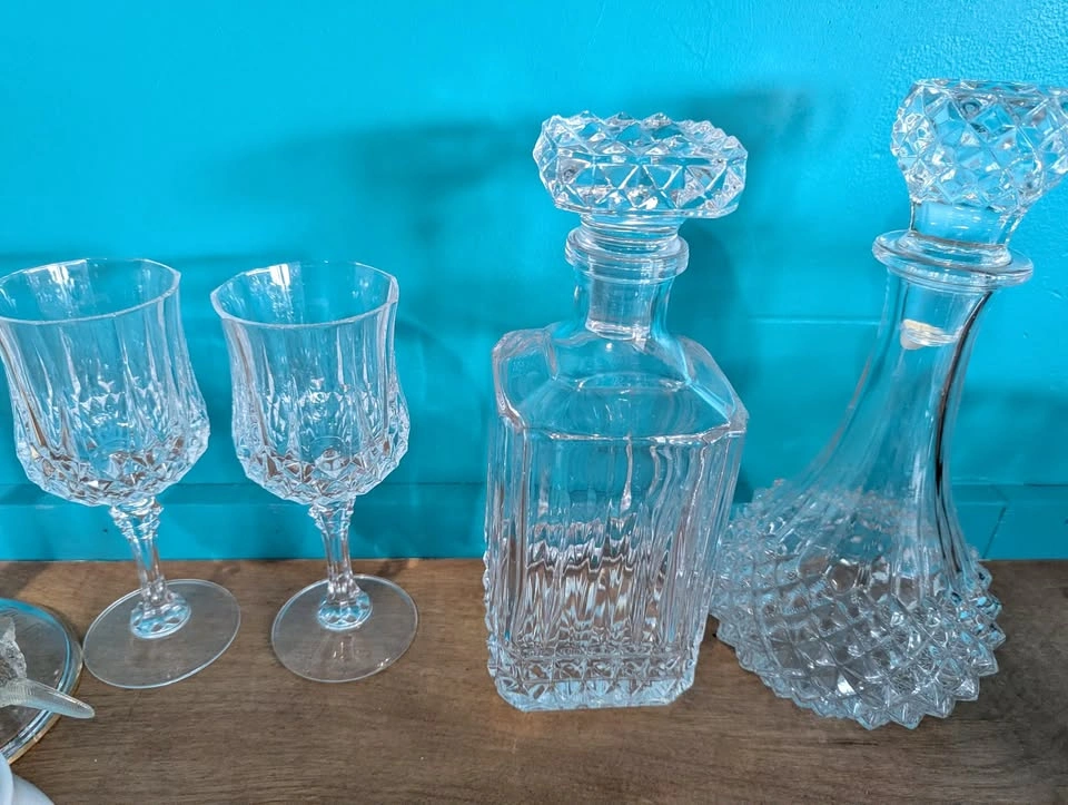 Vintage French Lead Crystal Barware Set by Cristal d'Arques