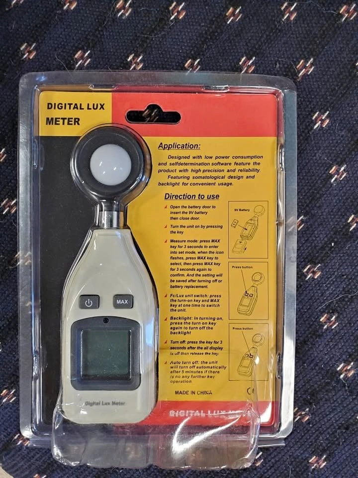Digital Lux Meter (light intensity meter)
