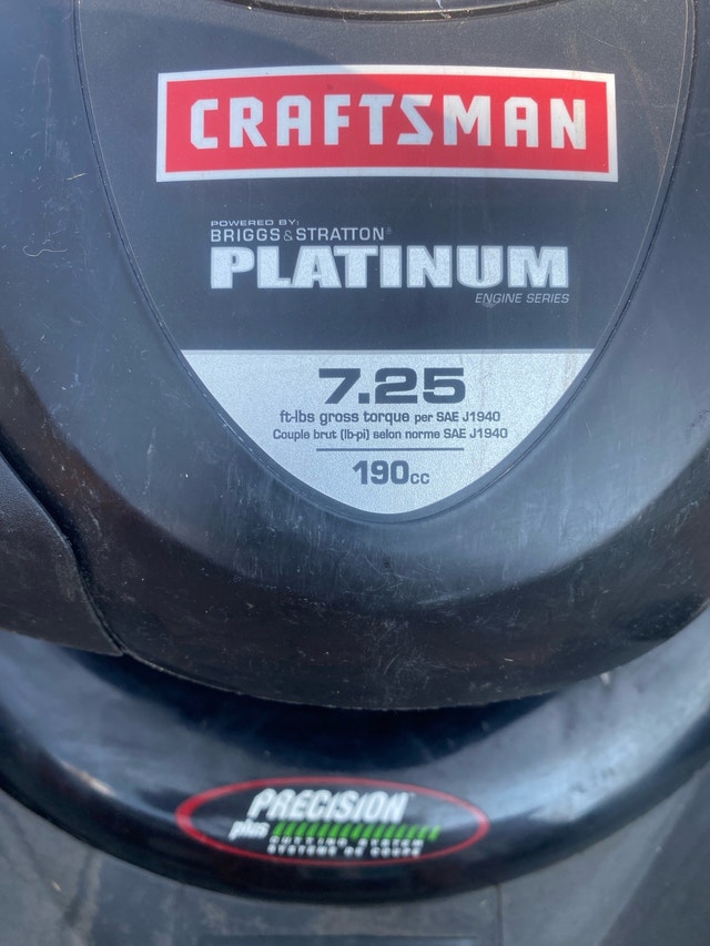 Craftsman Platinum Lawnmower /Reliable Briggs & Stratton Engine