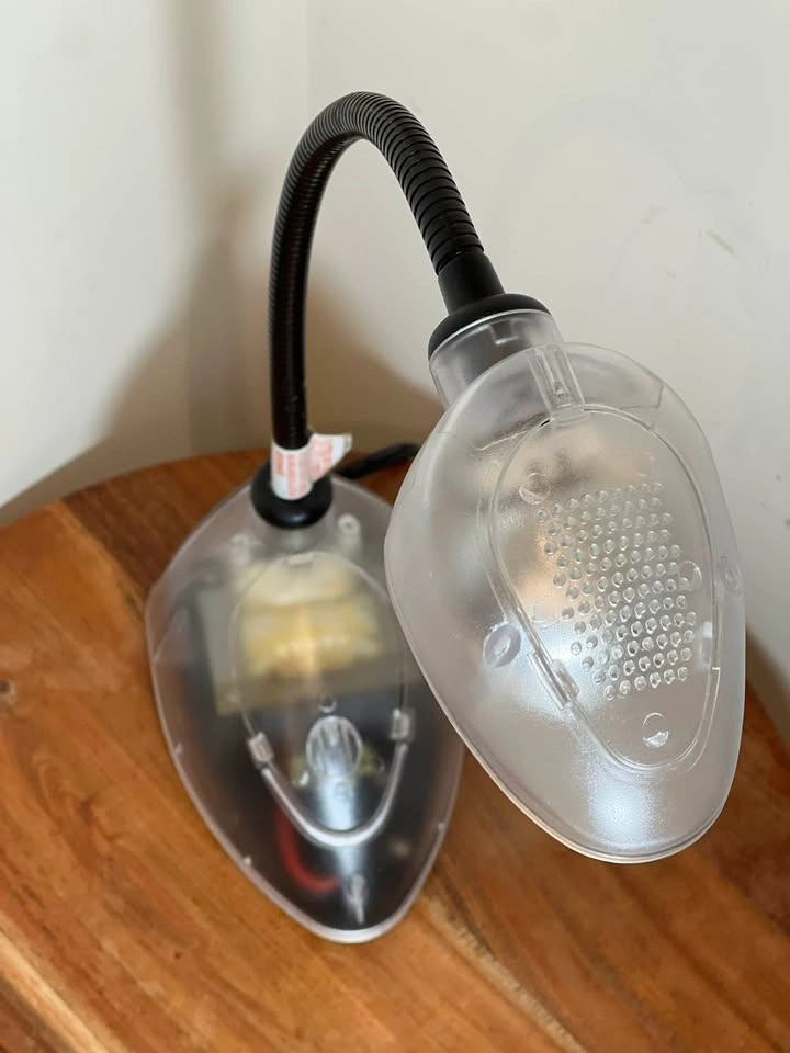 Vintage Y2K Clear Translucent Gooseneck Desk Lamp - photo 3