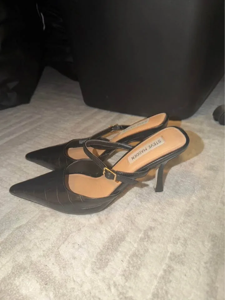 Steve Madden Brecki Black Croc 8 - photo 2
