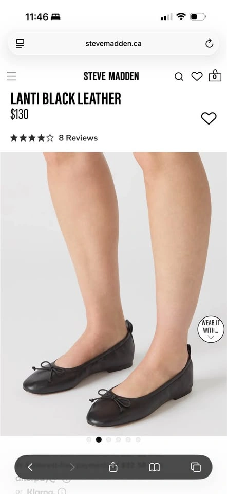 Steve Madden Lanti Black Flats 8.5 - photo 3