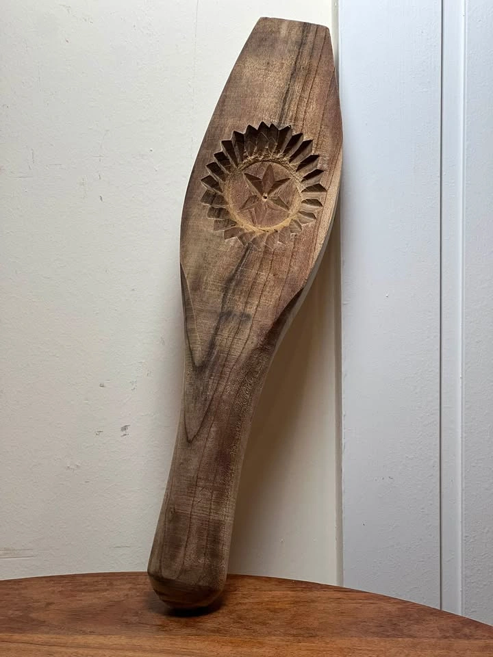 Hand-Carved Wooden Ma'amoul / Cookie Mold Press - photo 3