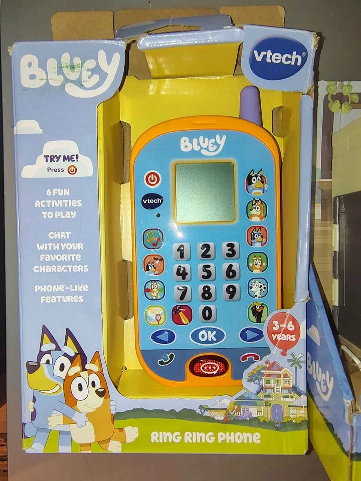 Bluey Toy Bundle - VTech Ring Ring Phone & Juice Bar Playset - photo 2