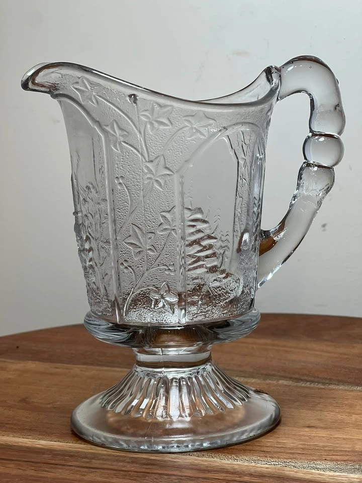 Antique 1883 EAPG "Canadian" 6" Glass Creamer Pitcher - photo 3
