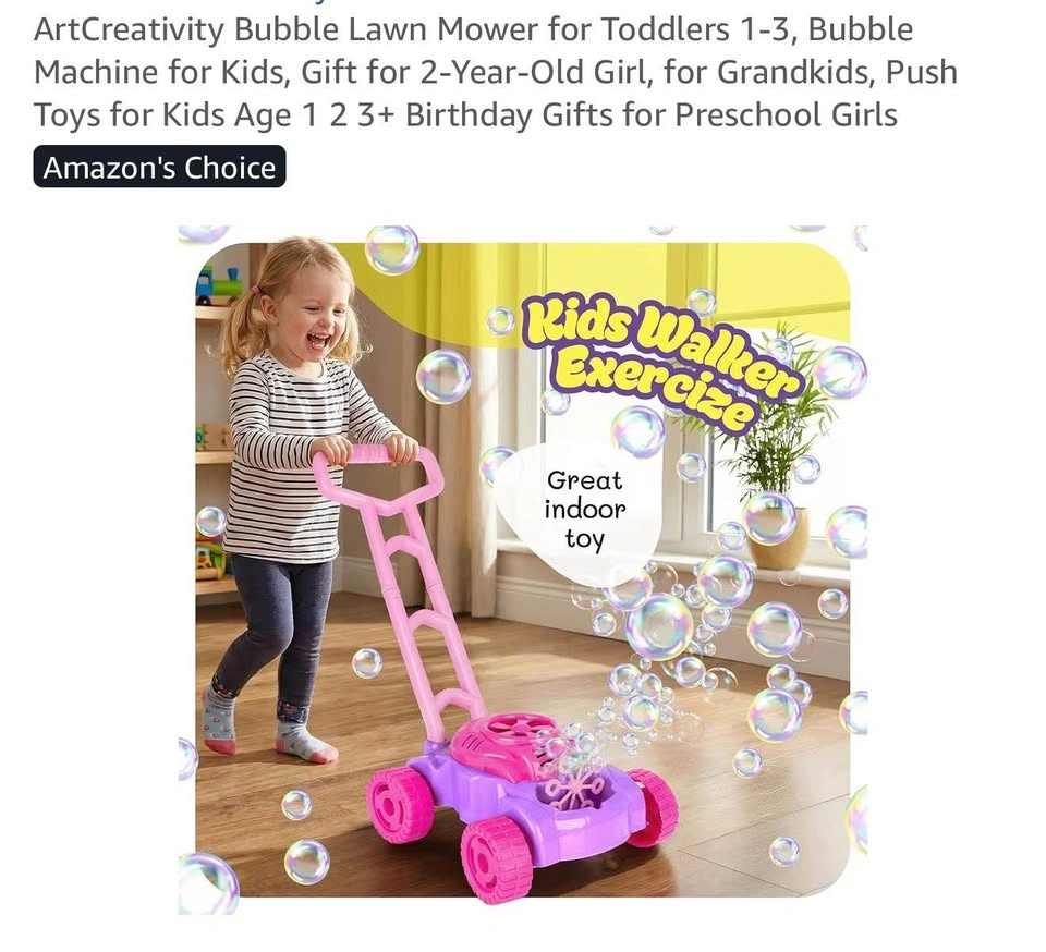 ArtCreativity Bubble Lawn Mower - Fun Kids Toy - photo 3