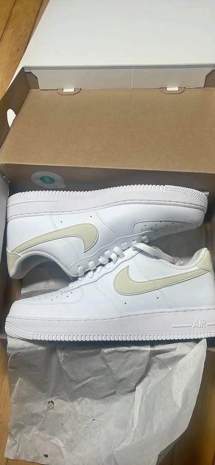 11.5 Men’s - Nike Air Force 1 Low White/Light tan