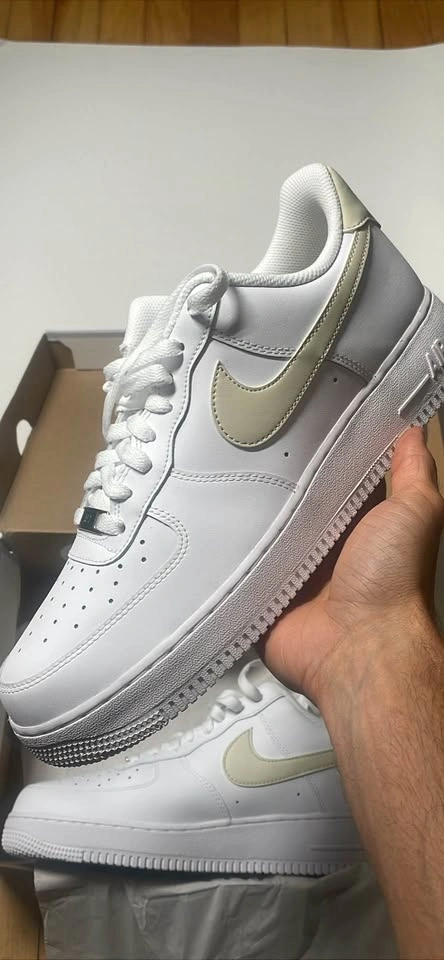 11.5 Men’s - Nike Air Force 1 Low White/Light tan - photo 2