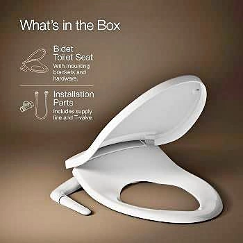 Kohler PureTide Elongated Bidet Toilet Seat 5724-0