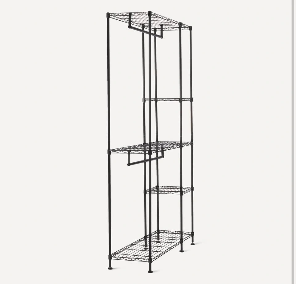 Metal Hanging Storage Organizer Rack Wardrobe - photo 3