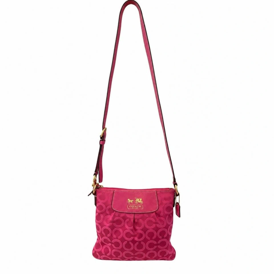 Coach Madison Hot Pink Crossbody Op Art - photo 2