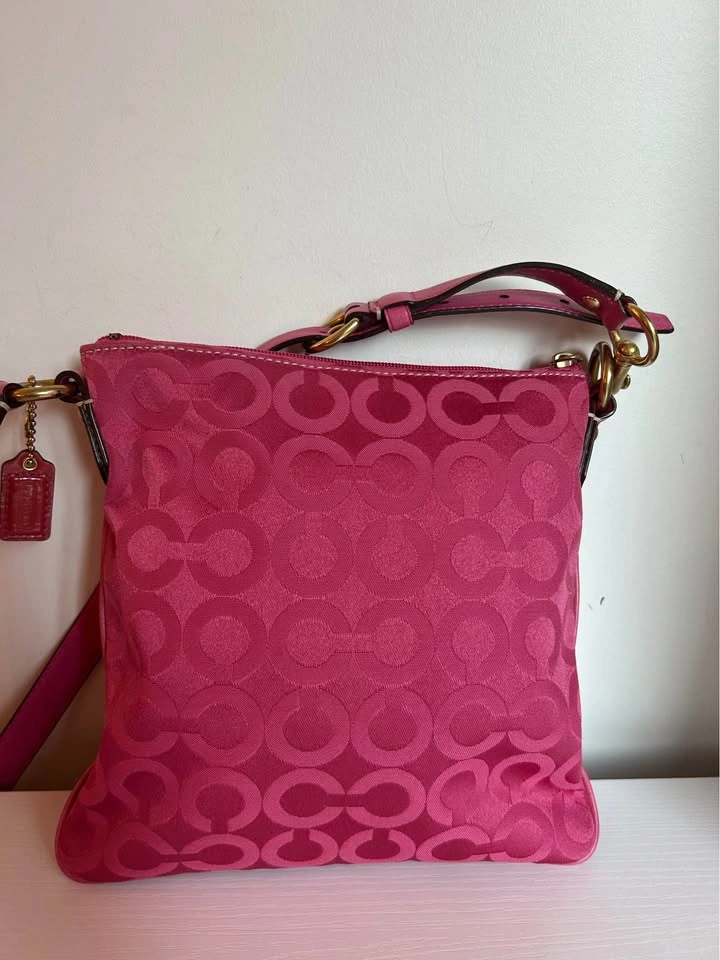 Coach Madison Hot Pink Crossbody Op Art - photo 5