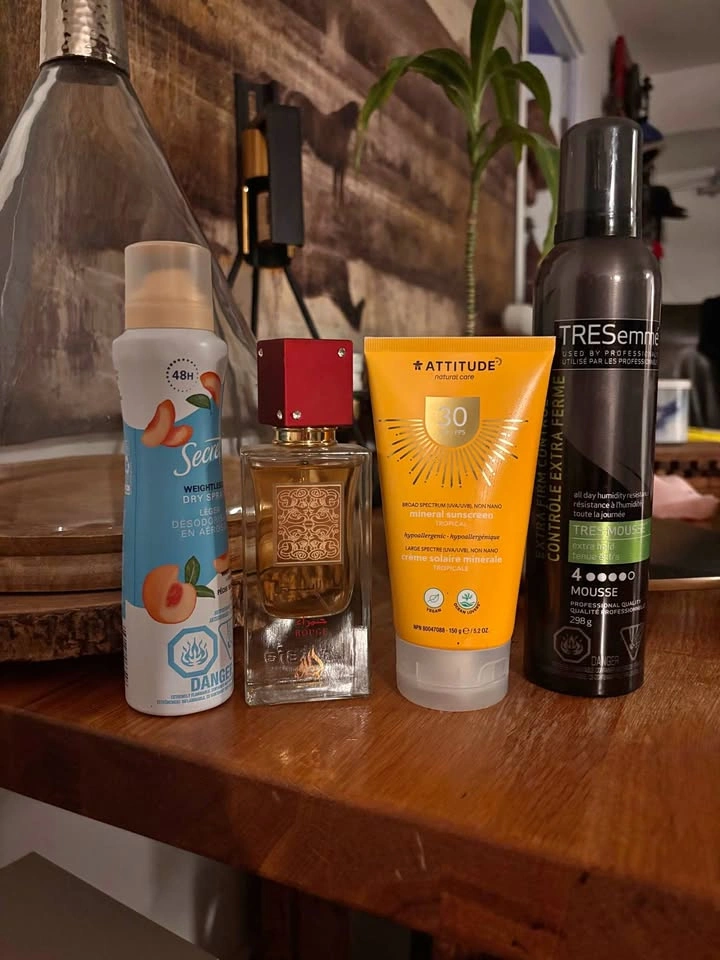 Various beauty and personal care products