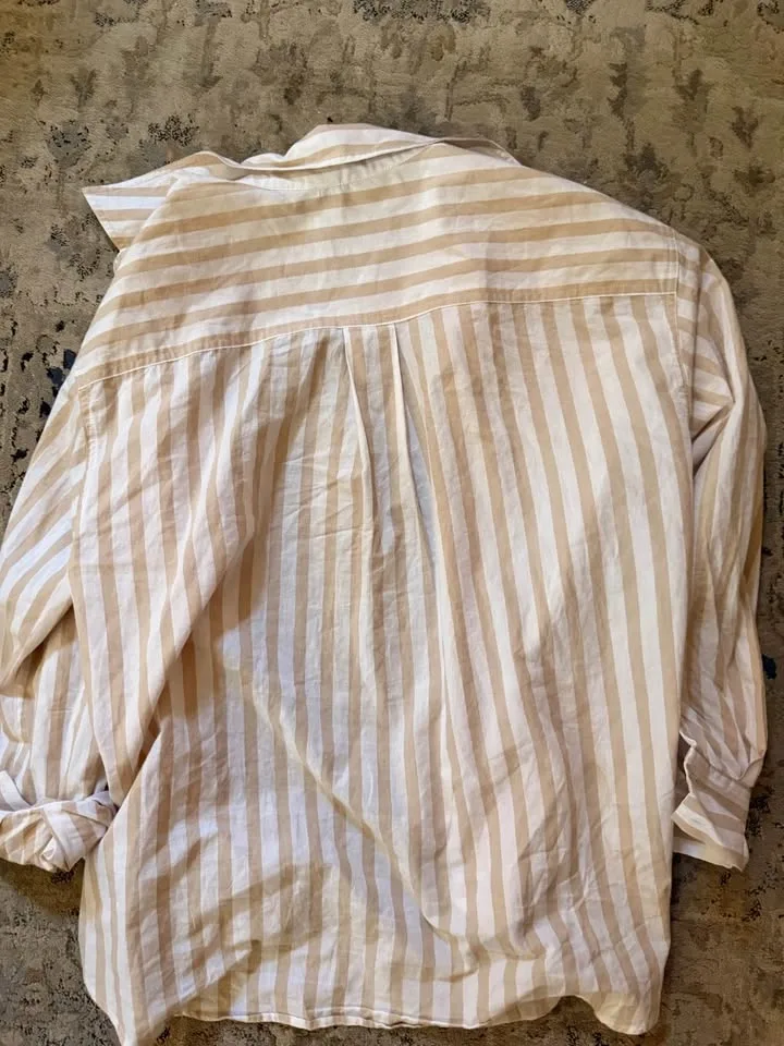 Dynamite Striped Button-Down Shirt - photo 3